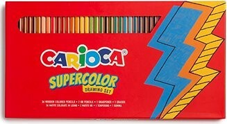 Carioca Supercolor sada na kreslení, 40 ks