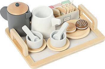 Kruzzel 26543 Dřevěný čajový set, 16 ks