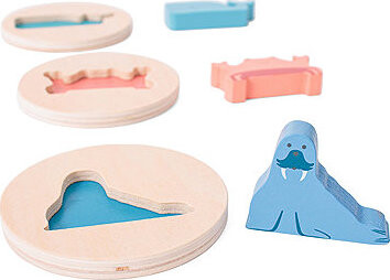 BS Toys Drevená obrysová vkladačka