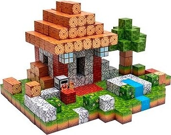 iMex Toys Magnetická stavebnica 312 ks v štýle minecraft CH1320