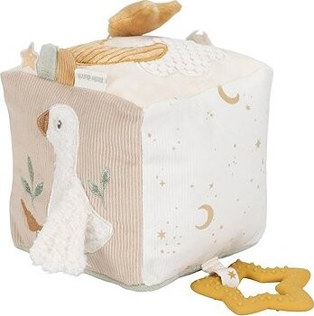 Little Dutch Kocka textilná s aktivitami Newborn Naturals