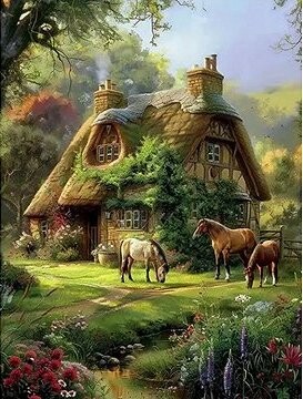 Norimpex Lesní chata 30 × 40 cm