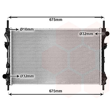 VAN WEZEL chladič, chladenie motora 18002319