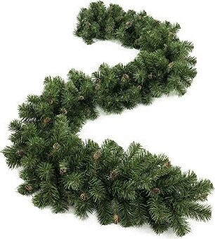 Aga Vánoční girlanda s šiškami, 270 cm