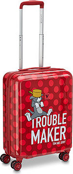 Tom & Jerry – detský kufor s peračníkom 55 × 40 × 20 cm, S, červený