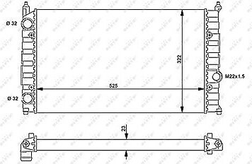 NRF Chladič, chladenie motora 54707
