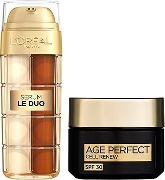 L'ORÉAL PARIS Age Perfect Le Duo Omladzujúce sérum 30 ml + Cell Renew SPF30 Day Cream 50 ml