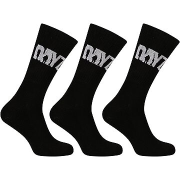 DayZ SURVIVOR 3PACK ponožky vysoké černé, vel. 37-41