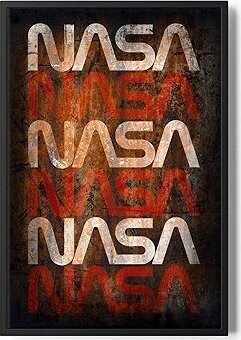 NASA Wom Logo Distressed 50 × 70 cm