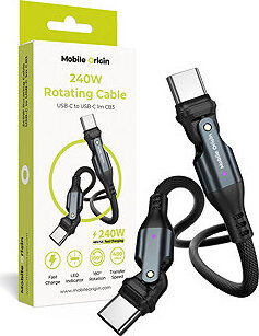 Mobile Origin 240W Rotating Cable USB-C to USB-C CB3