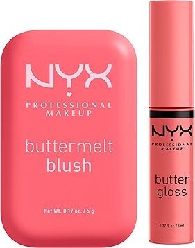 NYX PROFESSIONAL MAKEUP Buttermelt Blush 04 U Know Butta + Butter Gloss 05 Creme Brulee 8 ml
