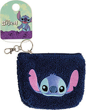 Disney detská kľúčenka STITCH s peňaženkou na zips, veľkosť 12 × 10 cm GH00246RL. PH