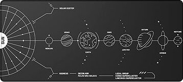 Dark Project Gaming Mousepad, Terra Nova Black, XL