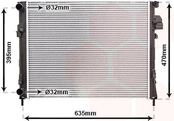 VAN WEZEL chladič, chladenie motora 43002327