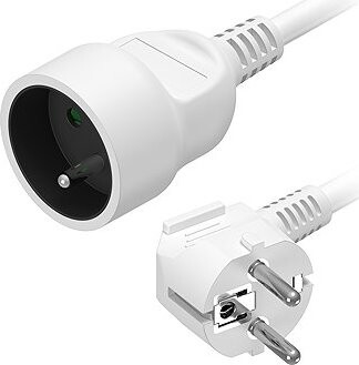 AlzaPower predlžovací prívod 230 V 1 zásuvka 15 m biely