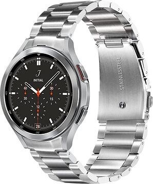 Drakero Kovový na Samsung Galaxy Watch 4, 5, 6, 7 (44/45/46 mm) strieborný