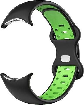 Drakero Silikónový performance na Google Pixel Watch čierno-zelený, veľkosť L