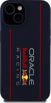 Red Bull Silicone Vertical Logo MagSafe Zadný Kryt pre iPhone 15 Navy