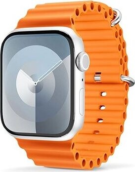 Epico Ocean remienok pre Apple Watch SE/Series 1 – 9 (38/40/41 mm)/10 – 11 (42 mm) – oranžový