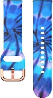 Drakero Silikónový na 20 mm Quick Release modrá žiara