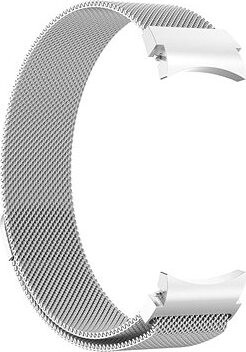 Drakero Milánsky ťah na Samsung Galaxy Watch 4, 5, 6, 7 (44/45/46 mm) strieborný