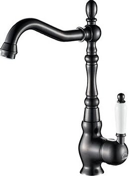 Laveo Evora stojanková drezová batéria L, čierna (BAE_765D)