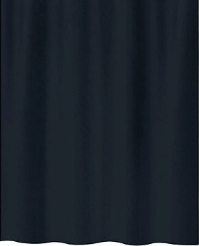 Spirella sprchový záves PRIMO, čierny, 180 × 200 cm, polyester