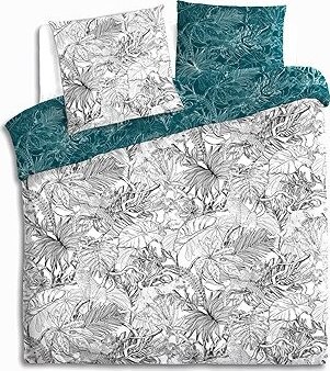 Atmosphera Bavlnené obliečky s rastlinným vzorom obojstranné 240 × 220 cm