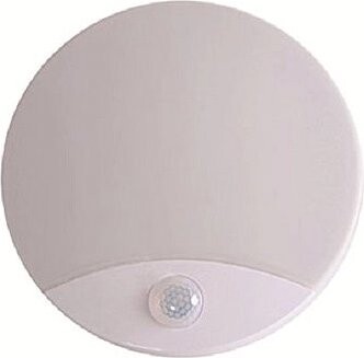 Eurakles LED stropní svítidlo Dorota 15 W IP44, pr. 25 cm se senzorem pohybu