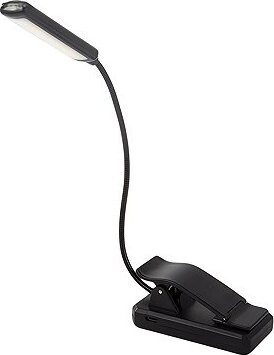 Verk 27415 LED lampa na čítanie s klipsom, 2 W, čierna