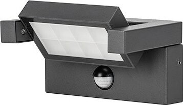 Eurakles LUISA venkovní LED, IP65 12 W 1000 lm 4000 K, antracit, výklopná, se senzorem pohybu