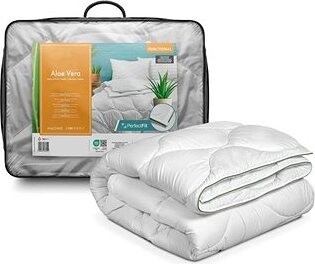 John Cotton Aloe Vera Prešívaná celoročná prikrývka pre alergikov, 140 × 200 cm mikrovlákno