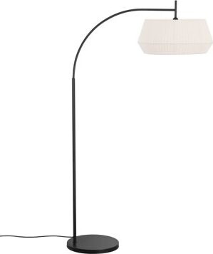 NORDLUX Rebrovaná textilná lampa Dicte, 530 × 1800 mm, E27, 60 W, biela