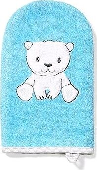 BabyOno bambusová špongia medvedík 21 × 12 cm, modrá