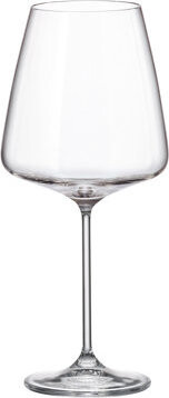 BOHEMIA ROYAL CRYSTAL Súprava pohárov na červené víno Sora 650 ml 6 ks