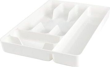 Príborník plast 6 priehradok, biely