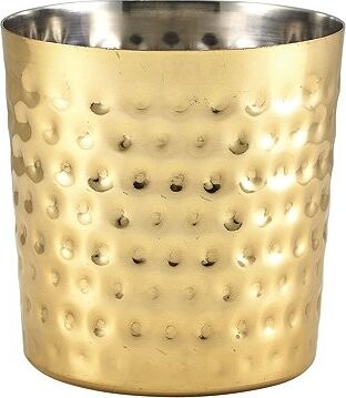 GENWARE Servírovací miska nerezová, vroubky, výška 85 mm, průměr 85 mm, zlatá