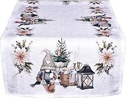 Forbyt Vianočný obrus Škriatok s lampášom CYH6060C 40 × 140 cm