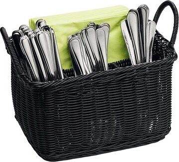 Košík na príbory APS Economic 26 × 18 cm tmavý
