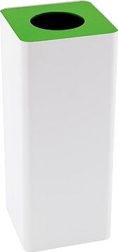 Odpadkový kôš na triedený odpad Caimi Brevetti Centolitri W, 100 l – zelený, sklo