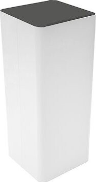 Odpadkový kôš na triedený odpad Caimi Brevetti Centolitri W, 100 l, čierny, plné veko