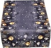Forbyt Vianočný obrus Ihličie a gule CYH5918C 40 × 140 cm