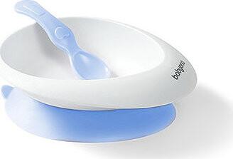 BabyOno miska s prísavkou a lyžičkou modrá 230 ml