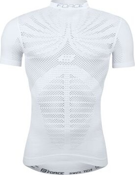 Force Swelter tričko funkčné krátky rukáv, biele XS-S