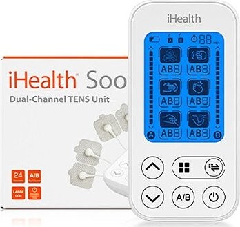 iHealth Soothe TENS duálny elektrostimulátor s príslušenstvom