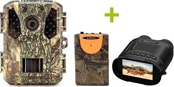 Fotopasca OXE Gepard II, lovecký detektor a binokulárne nočné videnie OXE DV29 + 32 GB SD karta