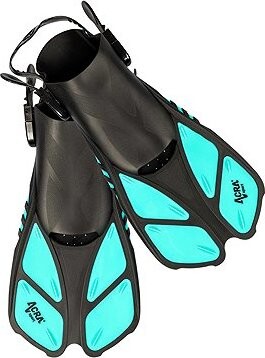 ACRA Potápačské plutvy F618, krátke, 42 – 47, tyrkysové