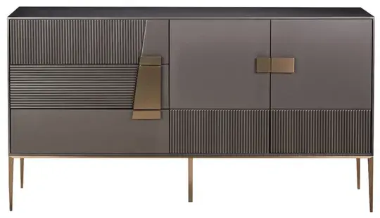 Komoda Stilig ST102 160 cm grafit/zlatá