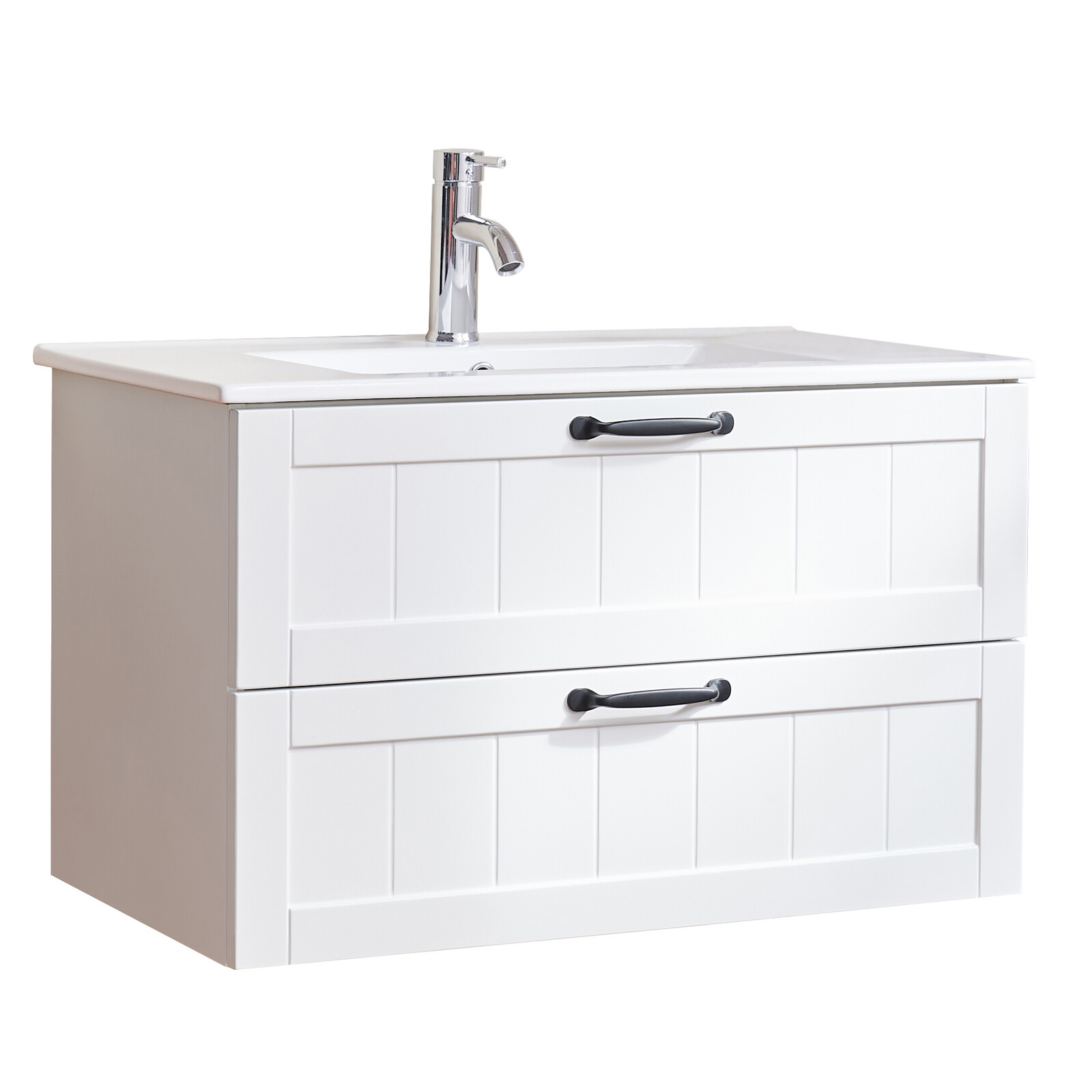 Závesná skrinka pod umývadlo Houseland Lavia 80 cm biela