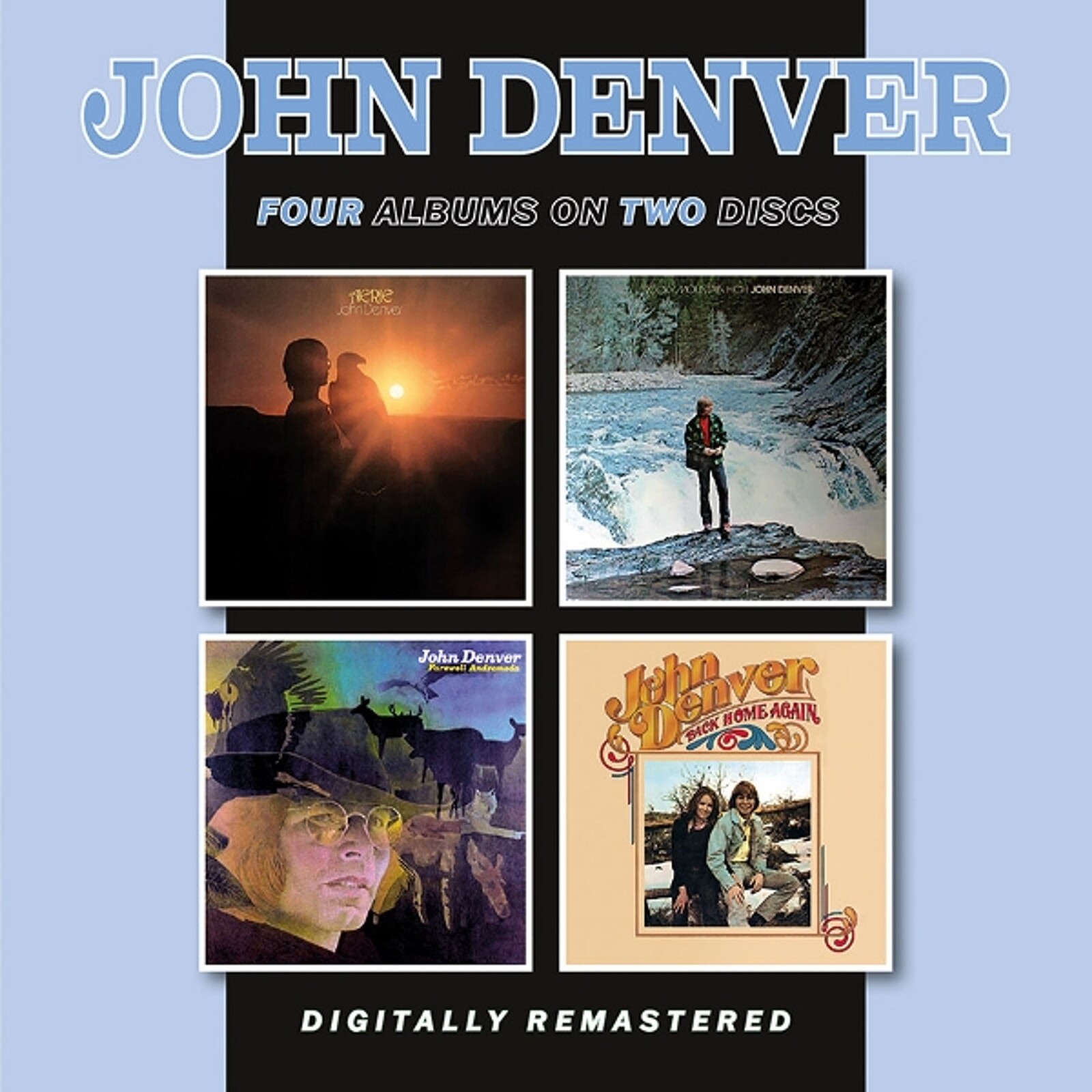 John Denver, AERIE / ROCKY MOUNTAIN HIGH / FAREWELL ANDROMEDA / BACK HOME AGAIN, CD